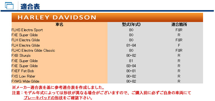 バイク　パーツ　オートバイ　ブレーキ　パッド　シュー　ライニング